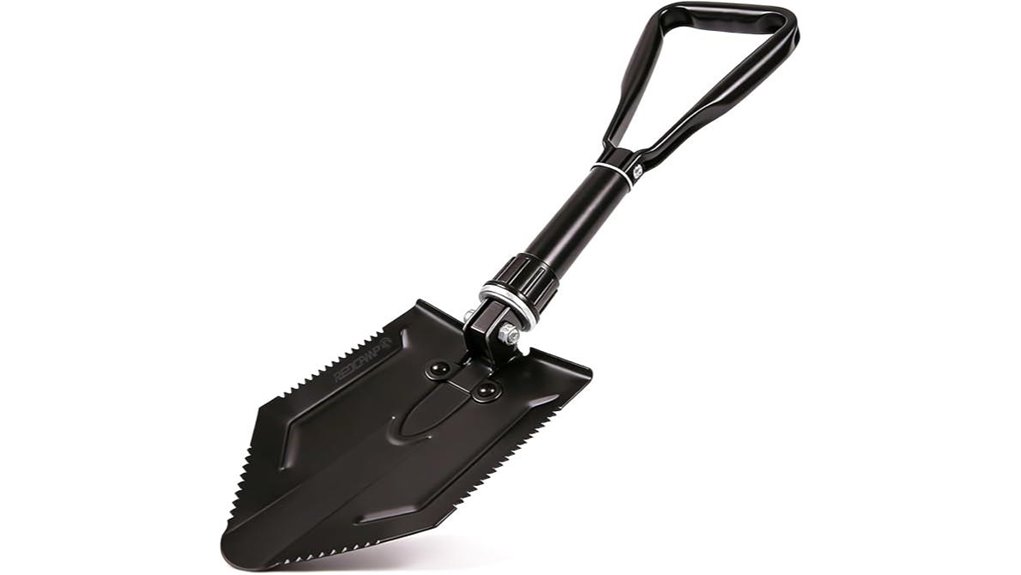 military grade foldable camping shovel