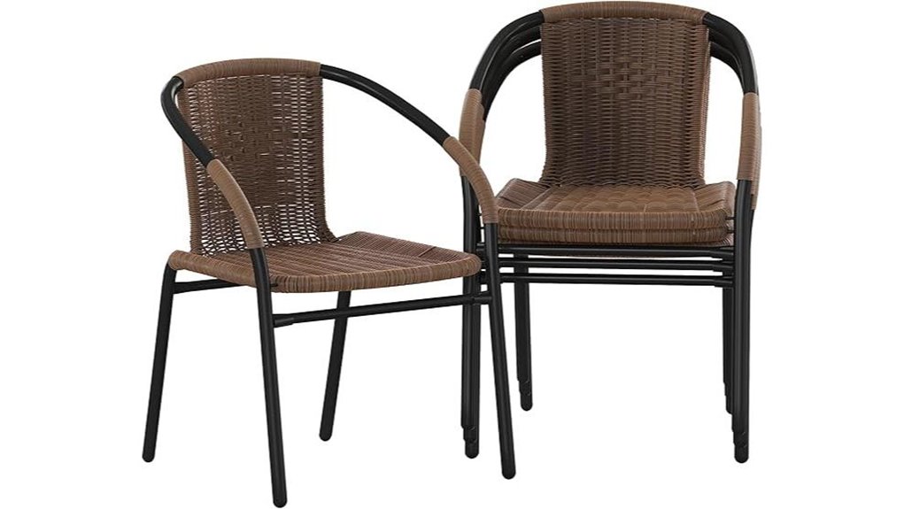modern rattan dining chairs