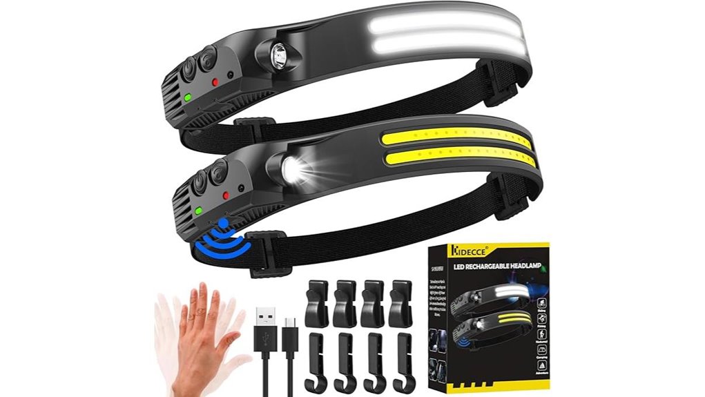 motion sensor led headlamps