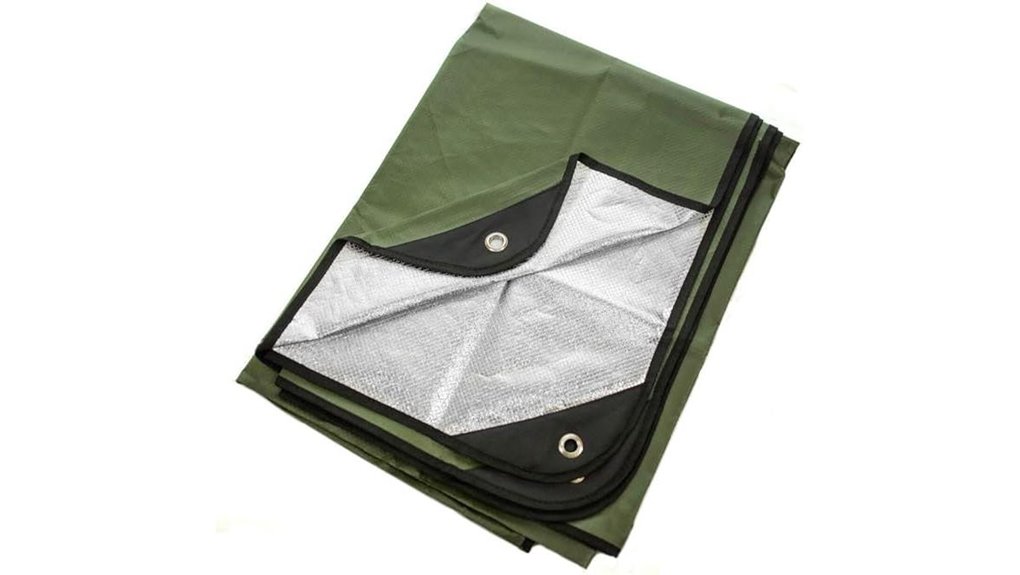olive green survival blanket