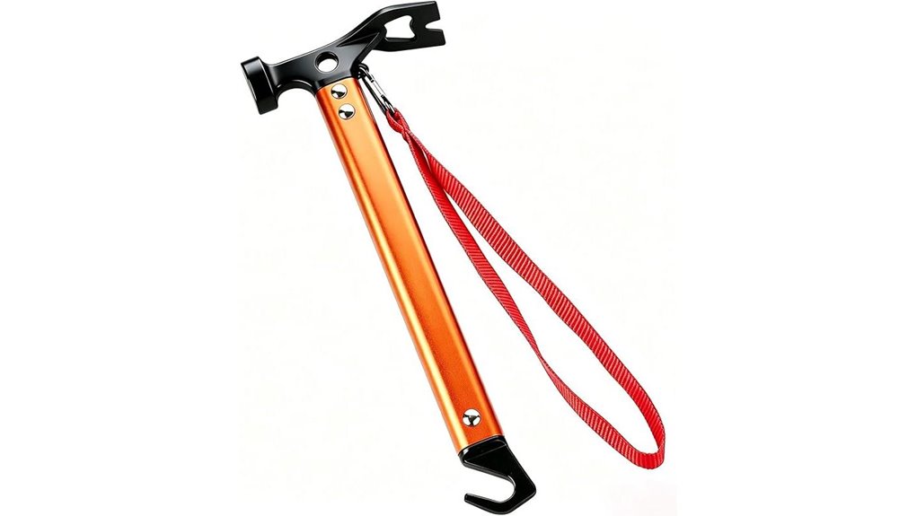 orange carbon steel hammer