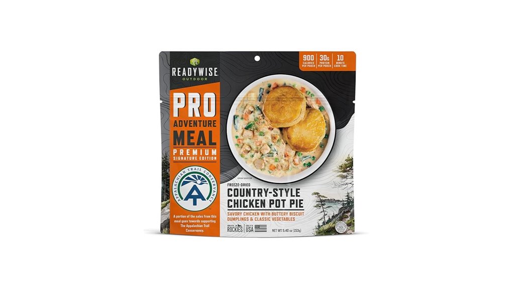 outdoor chicken pot pie