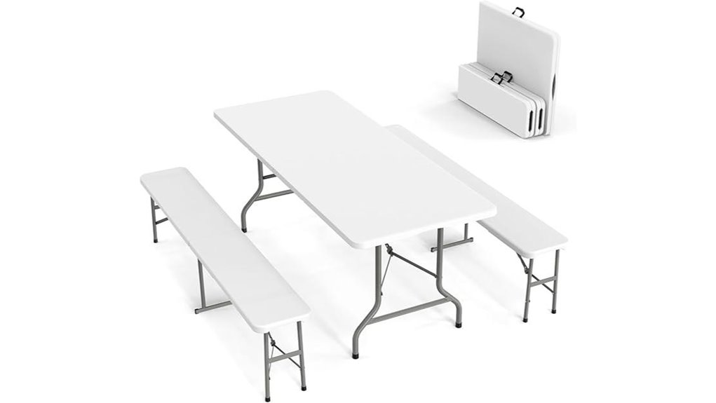 outdoor picnic table set