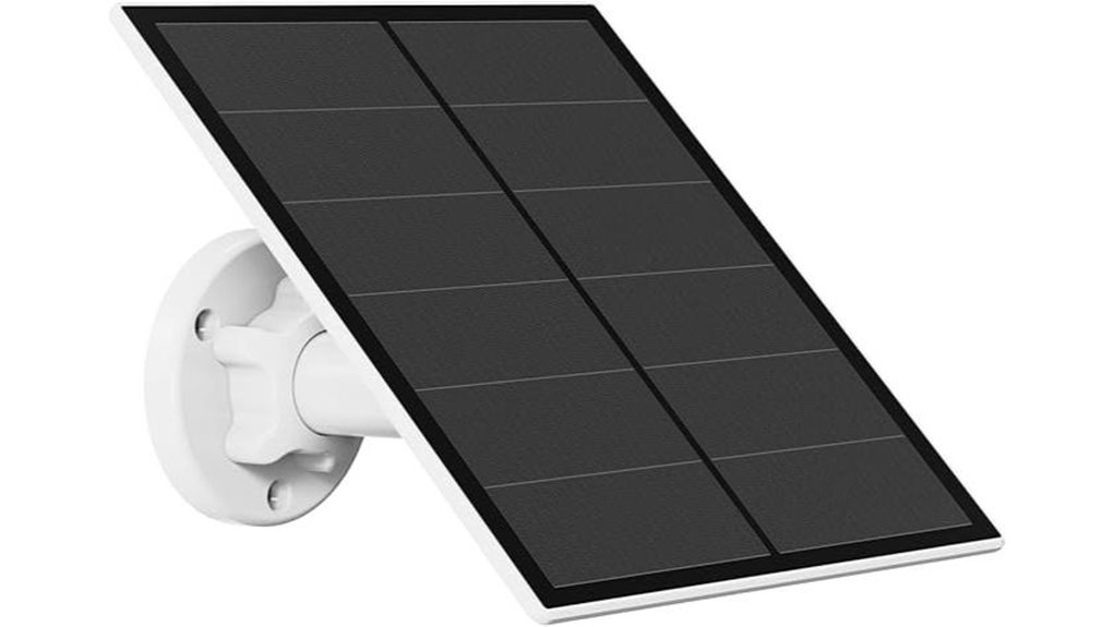 outdoor security camera solar panel