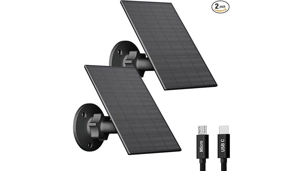 outdoor solar camera power