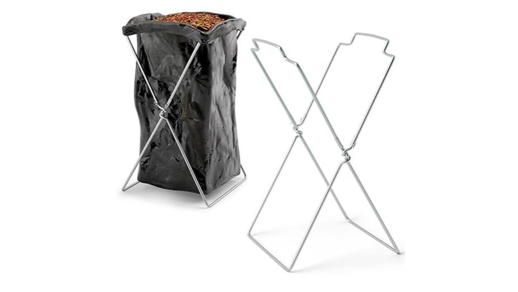 outdoor trash bag holder