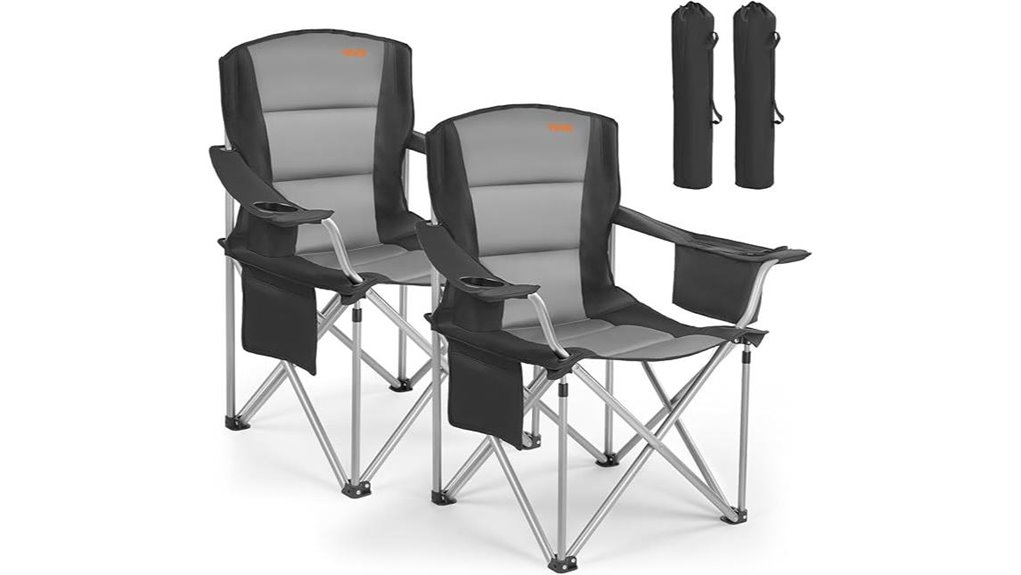 oversized camping chairs set