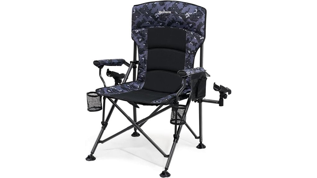 oversized fishing chair with holder
