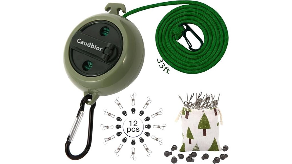 portable 33ft travel clothesline