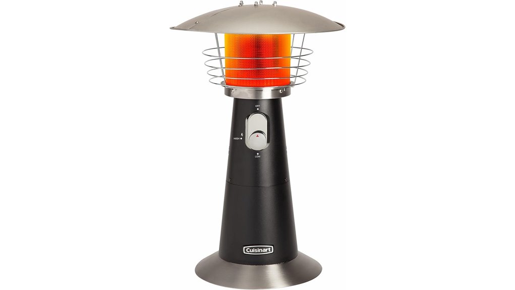 portable black patio heater