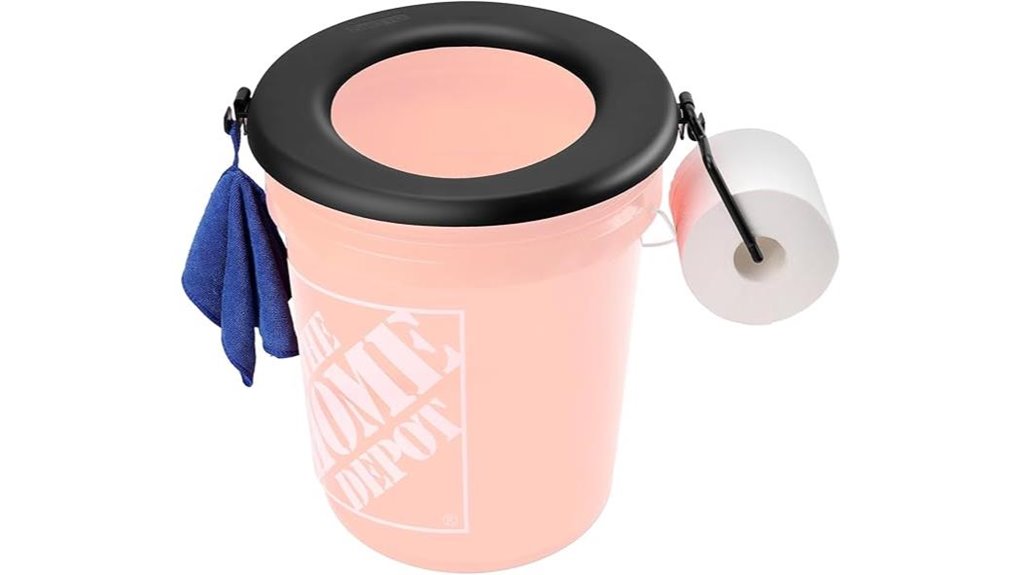 portable bucket toilet seat