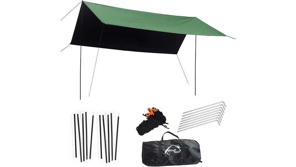 portable camping awning tarp