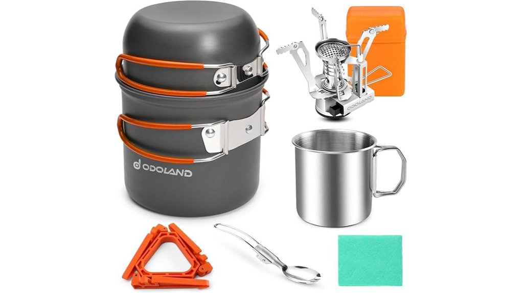 portable camping cookware set