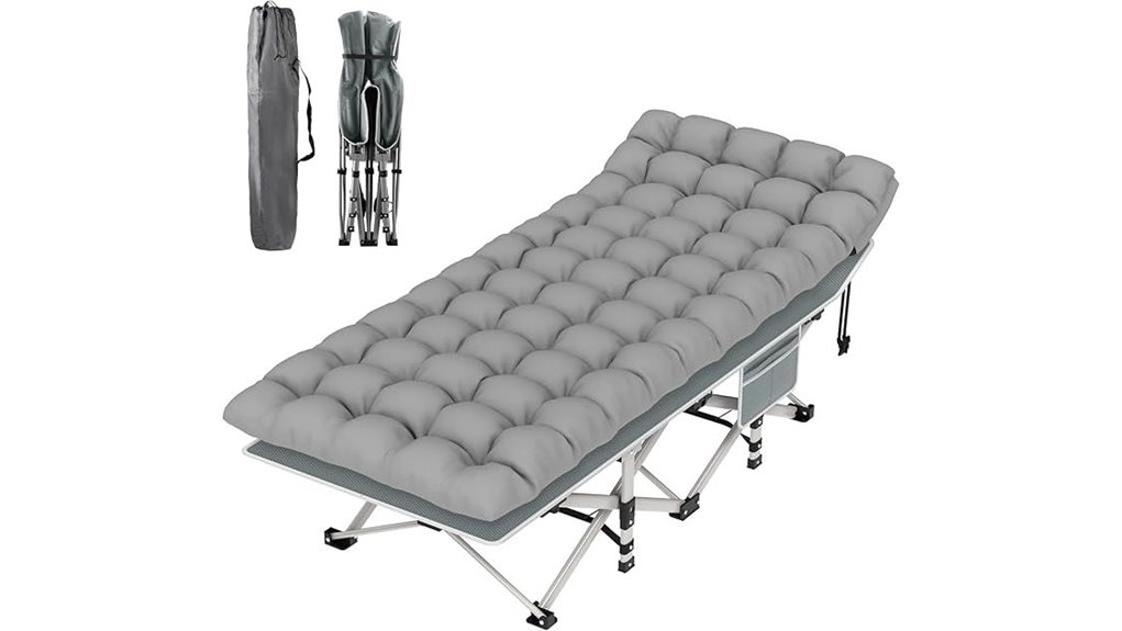 portable camping cot design