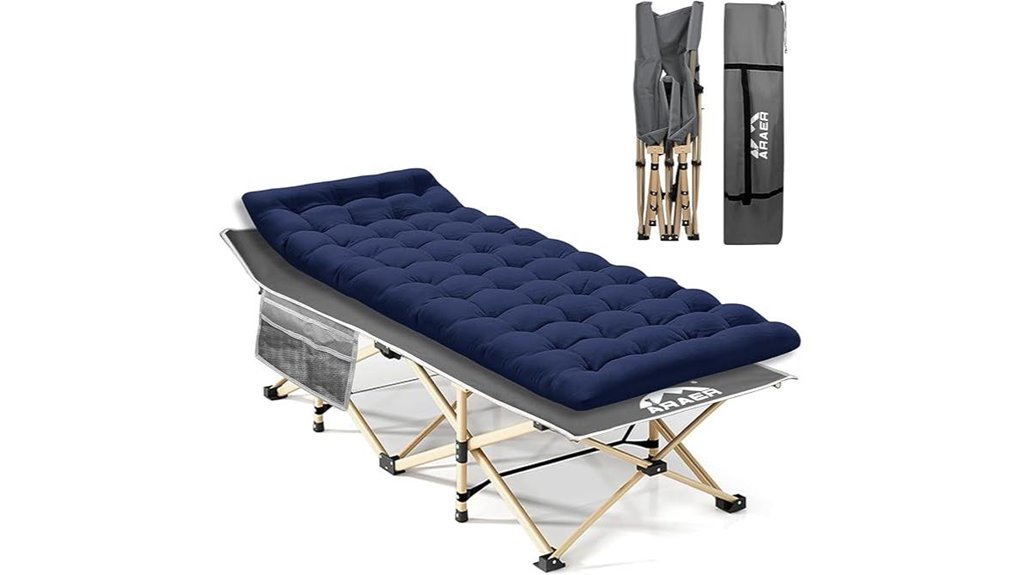 portable camping cot set