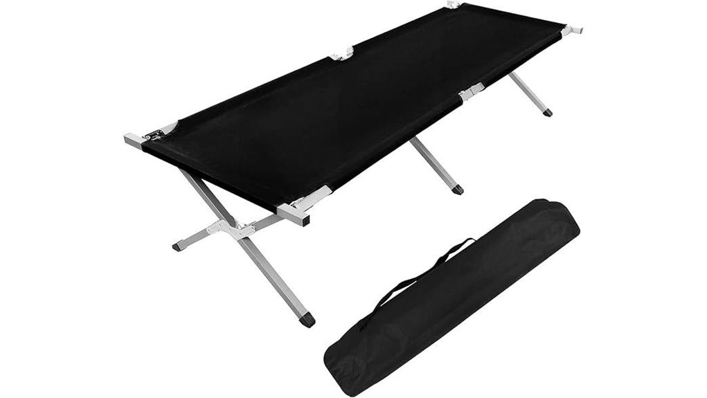 portable camping cot set