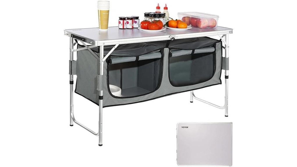 portable camping kitchen organizer
