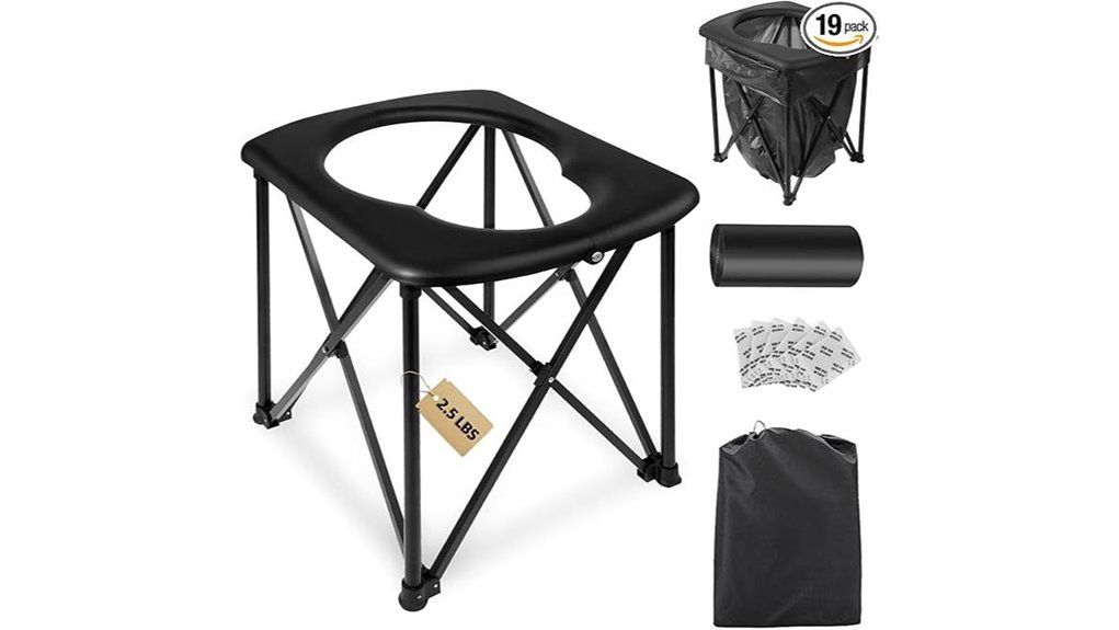 portable camping toilet solution
