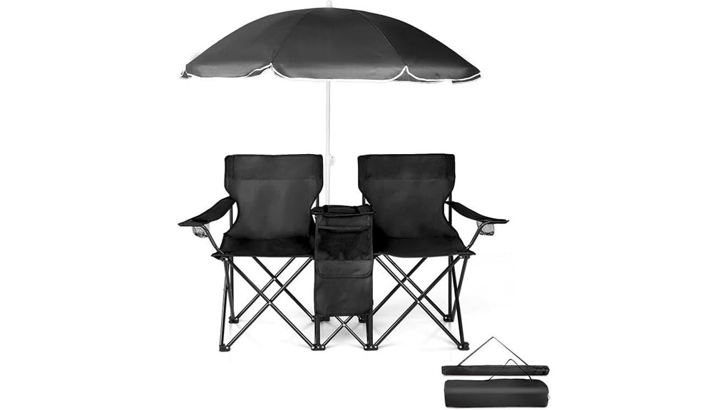portable chair with accessories