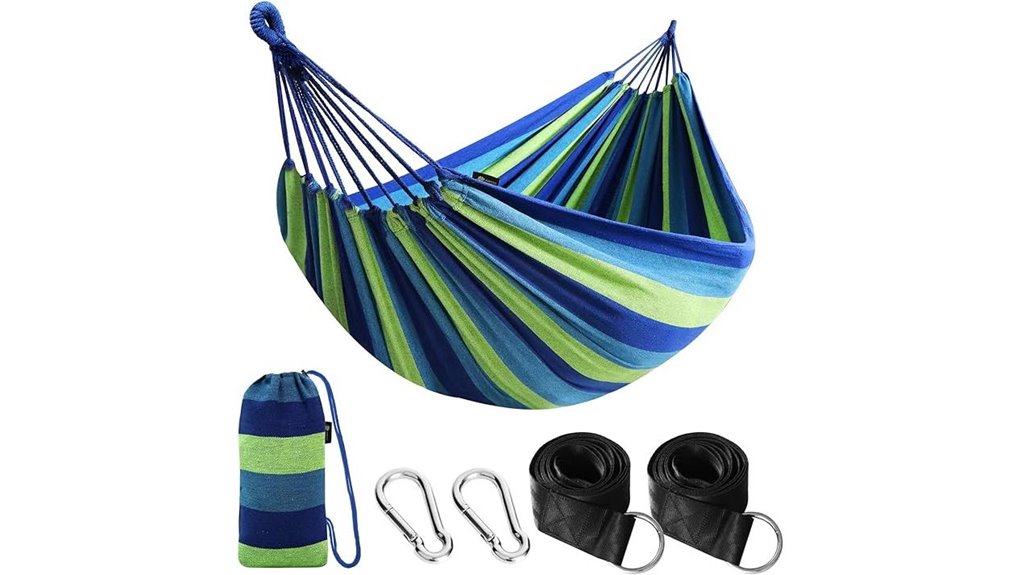 portable cotton hammock set