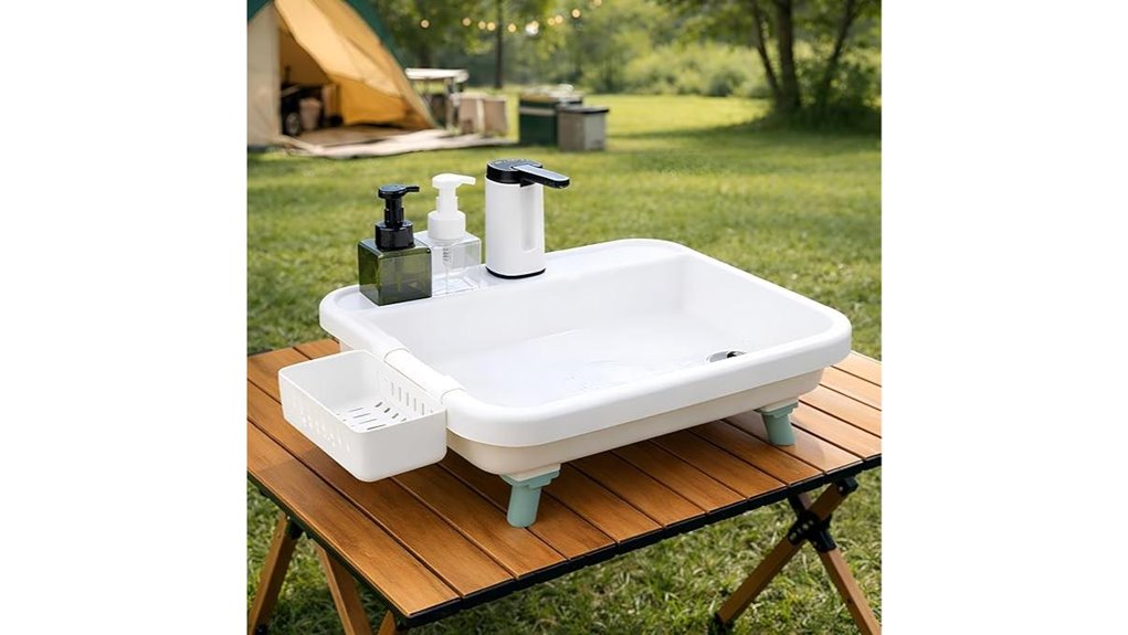 portable electronic faucet sink