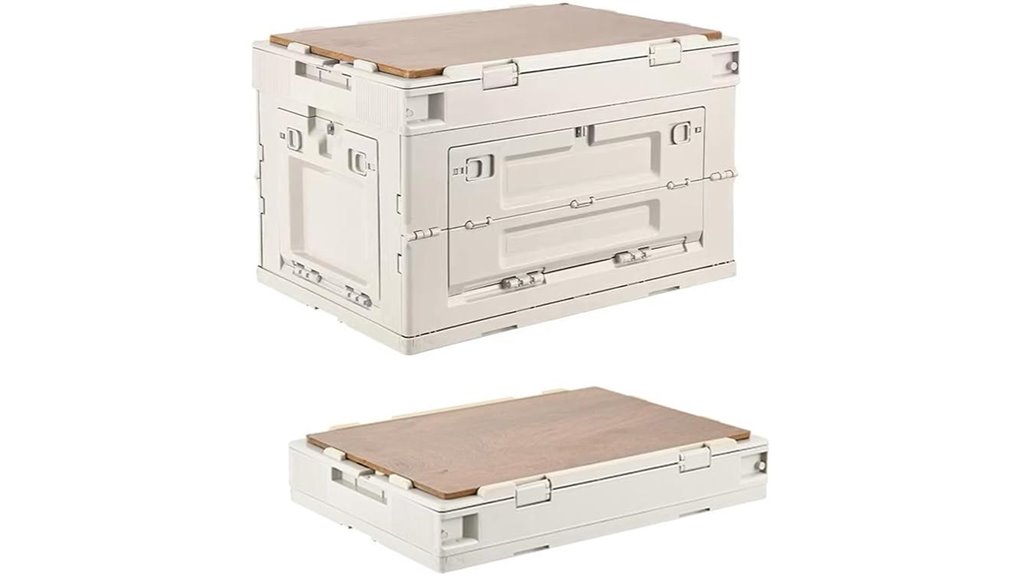 portable foldable storage bin