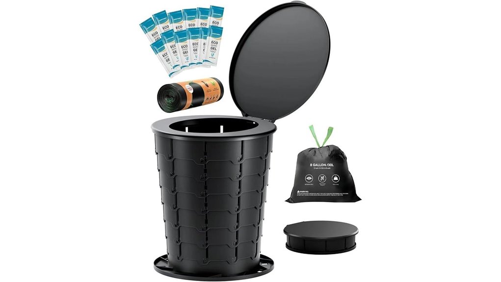 portable folding camping toilet