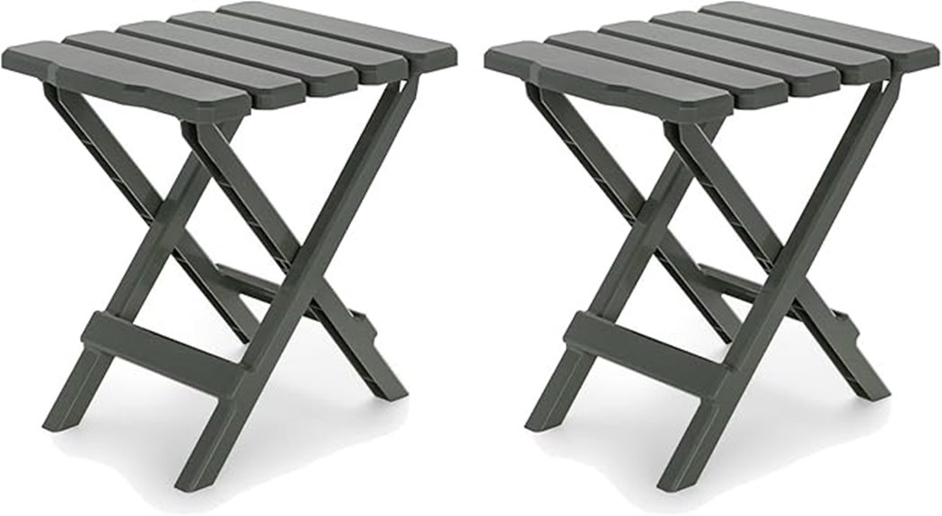 portable folding side tables