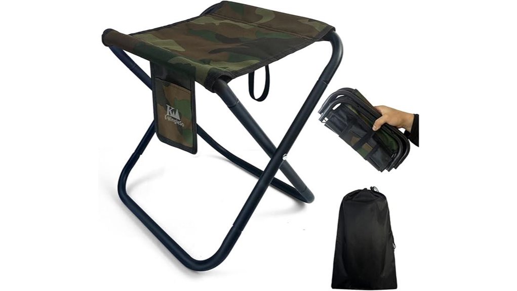 portable folding stool set