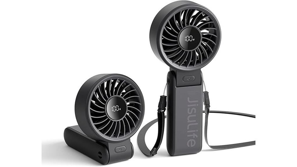 portable handheld cooling fan