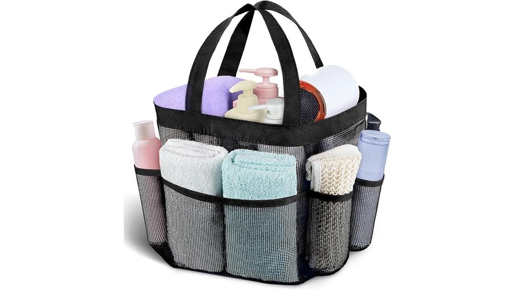 portable mesh shower organizer