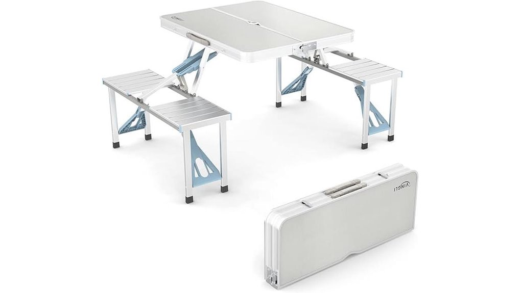 portable outdoor dining setup