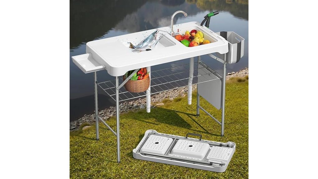 portable outdoor fish cleaning