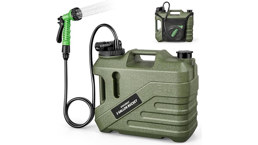 portable outdoor shower system