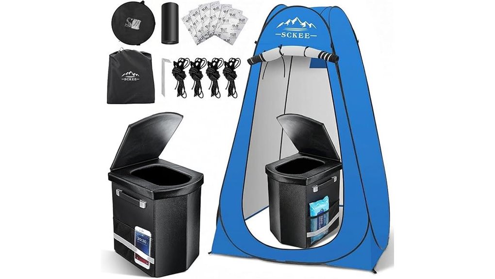 portable privacy toilet tent