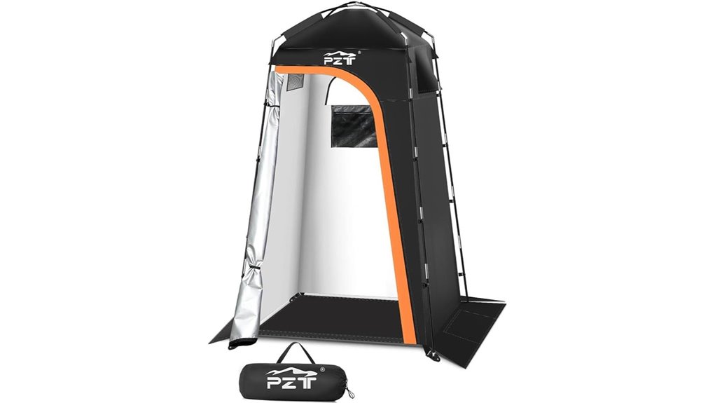 portable shower tent included