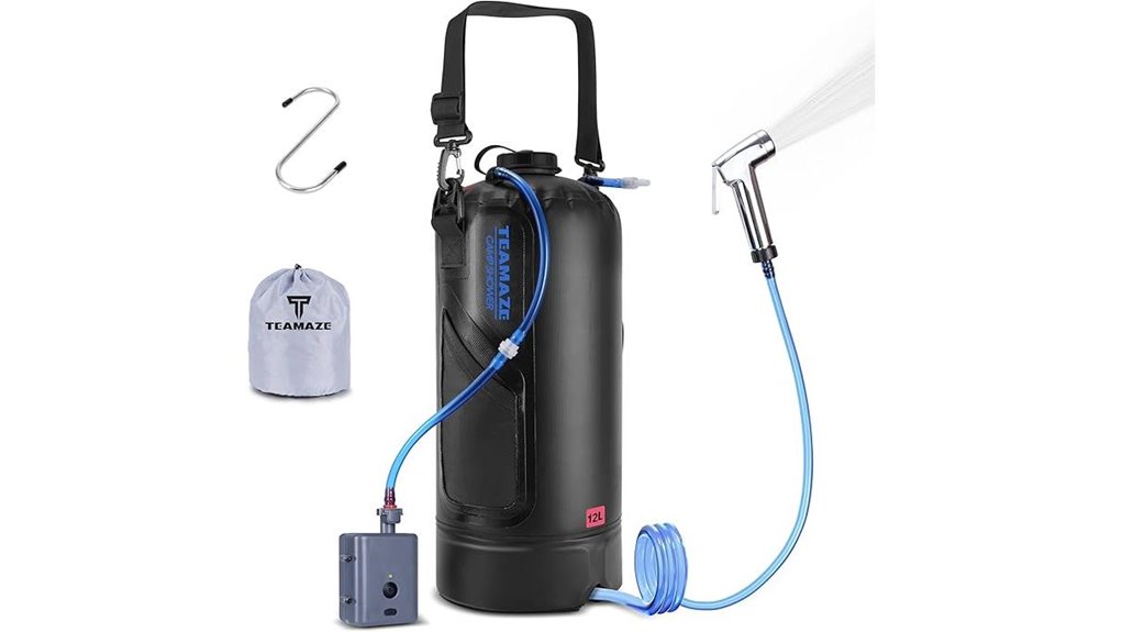 portable solar camping shower