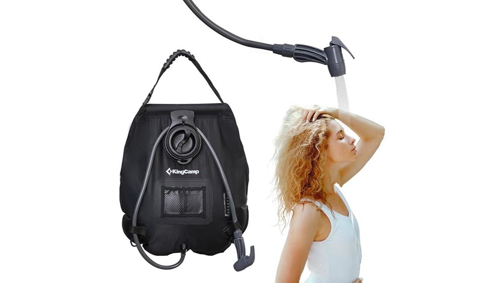 portable solar shower system