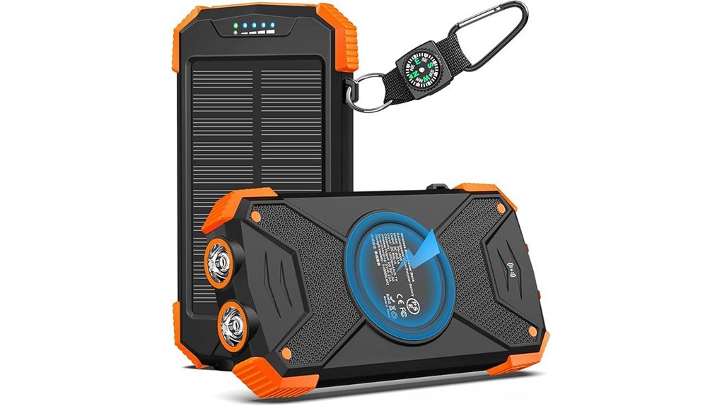 portable solar wireless charger