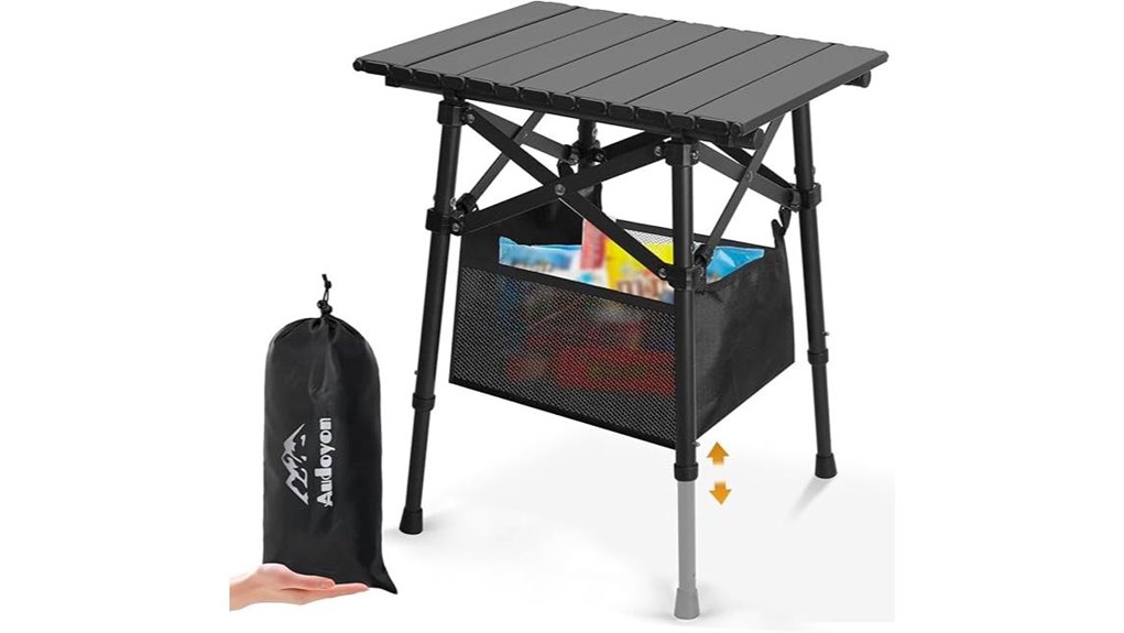 portable table with storage