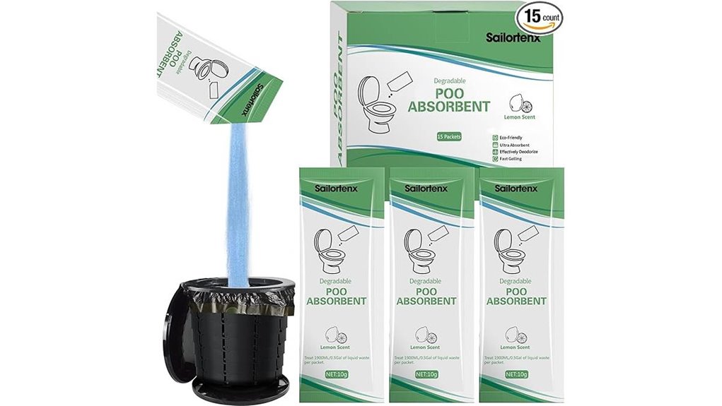 portable toilet absorbent gel