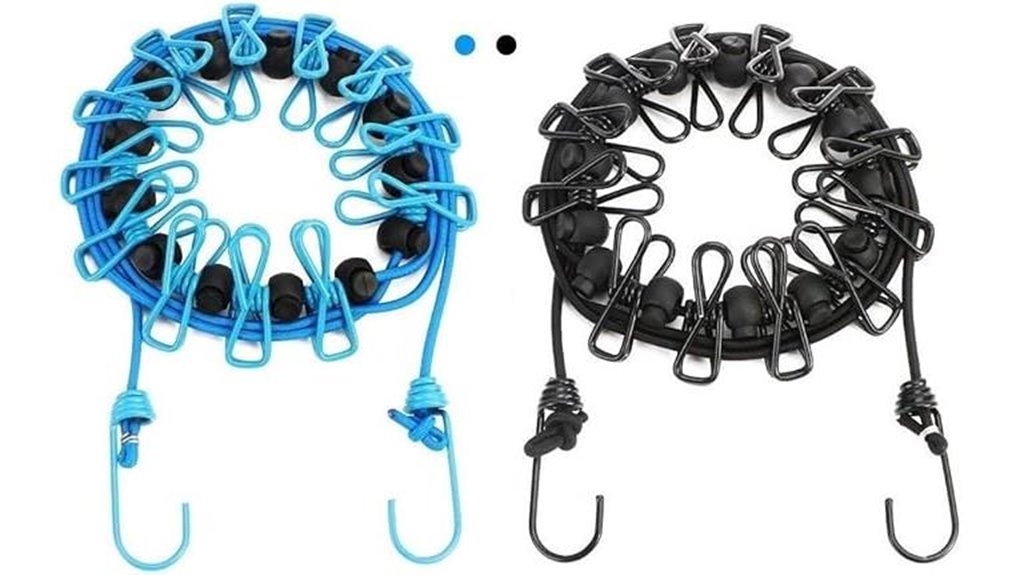 portable windproof clothesline set