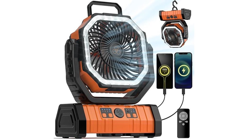powerful camping fan lantern