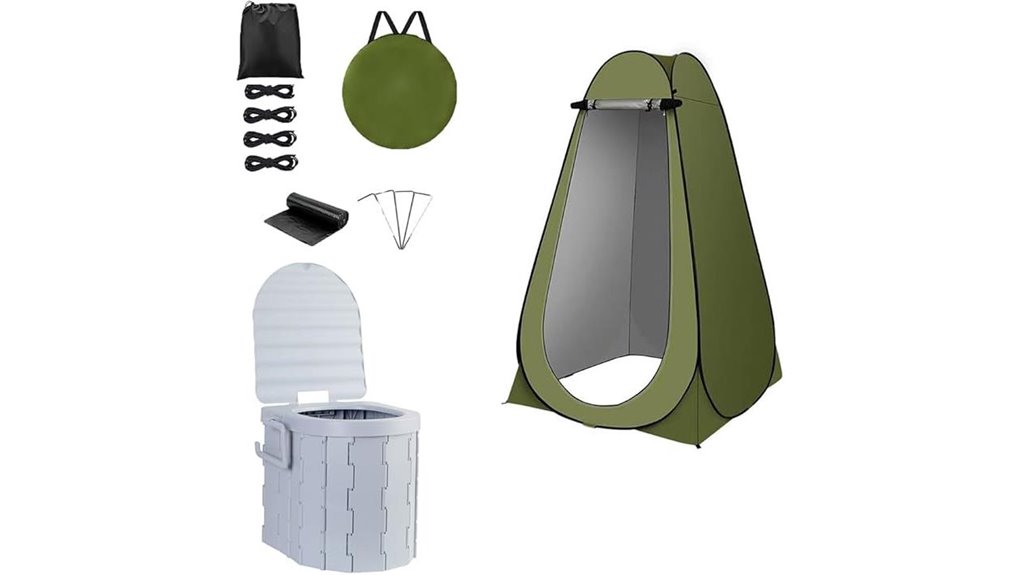 privacy tent and shower