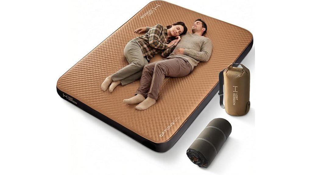 queen self inflating camping mattress