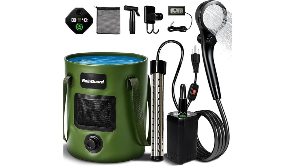 rechargeable portable camping shower