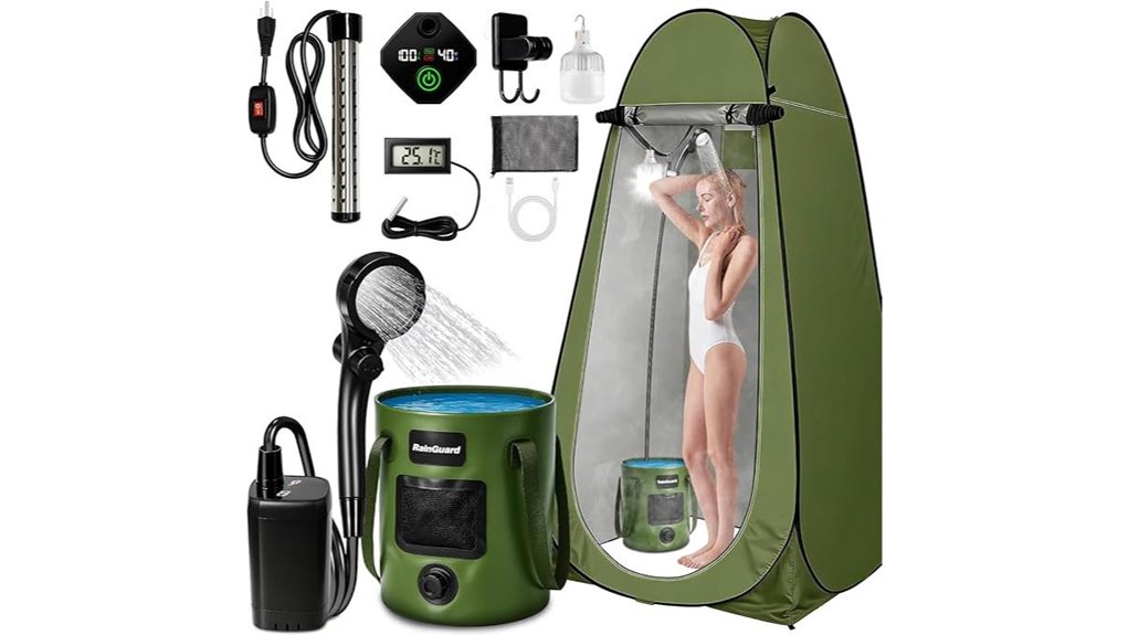 rechargeable portable camping shower