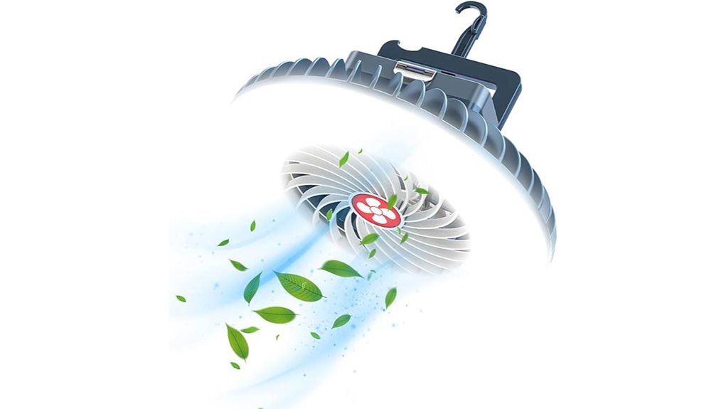 rechargeable waterproof camping fan