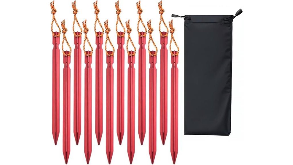 reflective camping tent stakes