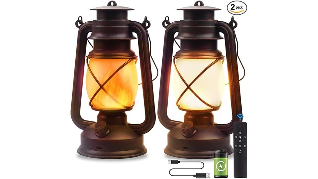 remote controlled led lanterns set